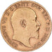 Great Britain, Edward VII, 1/2 Sovereign, 1910, Gold, EF(40-45), KM:804