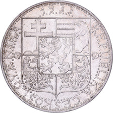 Tschechoslowakei, 20 Korun, 1933, Silber, VZ, KM:17
