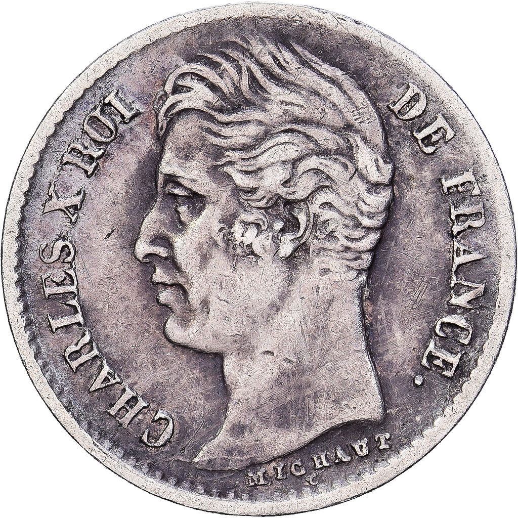 Frankreich, 1/4 Franc, Charles X, 1829, Lille, Silber, SS, Gadoury:353