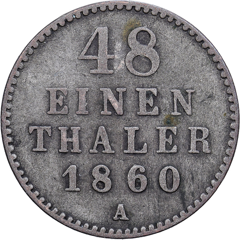 Estados alemanes, MECKLENBURG-SCHWERIN, Friedrich Franz II, 1/48 Thaler