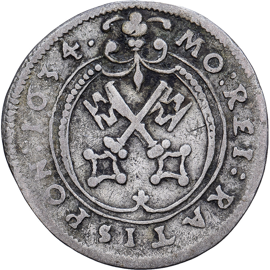 German States, REGENSBURG, 2 Kreuzer, Halbbatzen, '1634', Regensburg, Silver