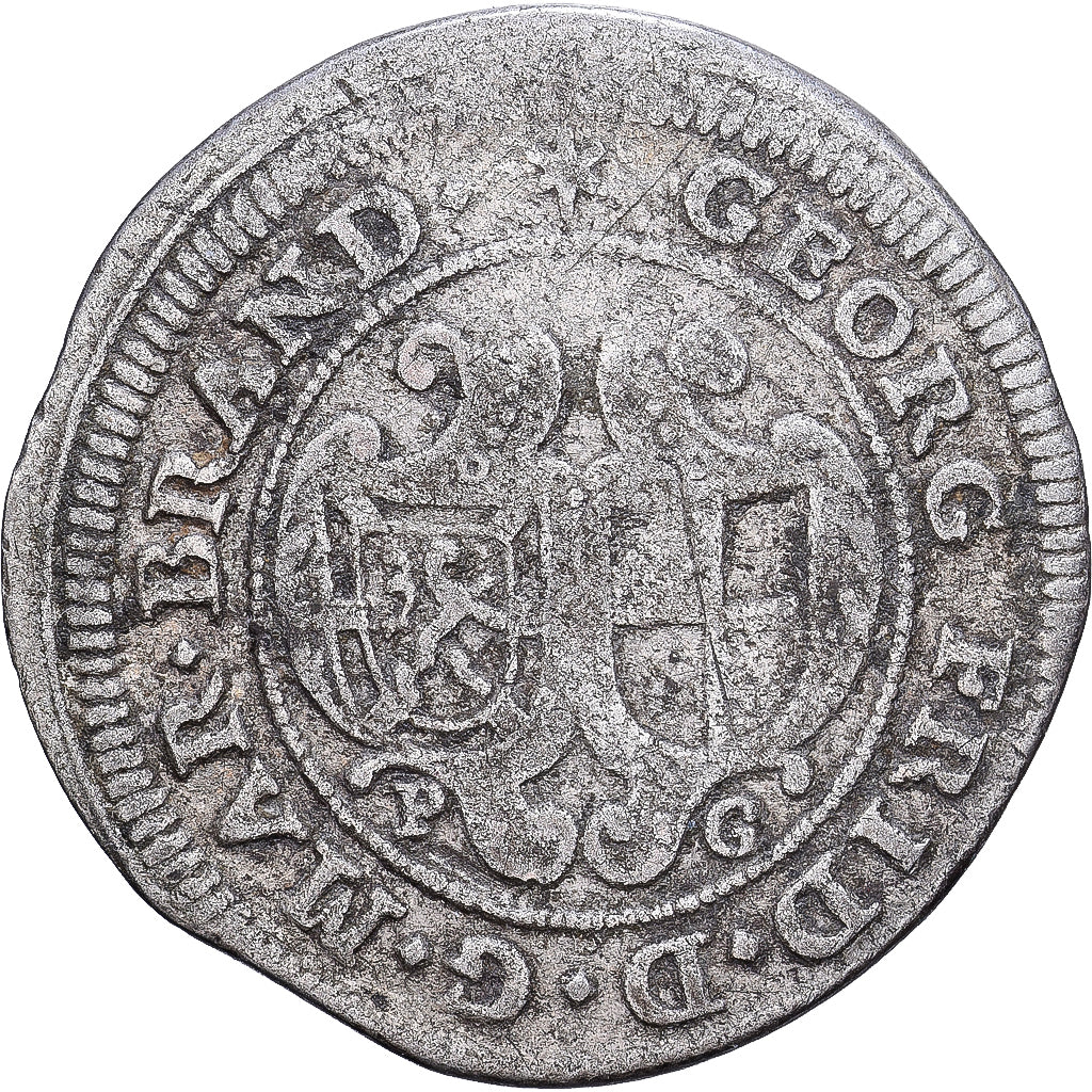 German States, BRANDENBURG-ANSBACH, Georg Friedrich II, 4 Kreuzer, Batzen