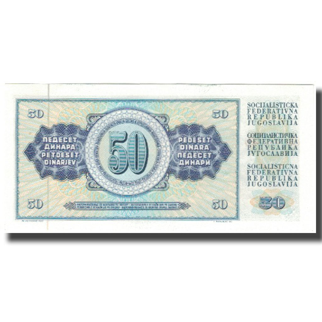 Banknote, Yugoslavia, 50 Dinara, 1978-08-12, KM:89a, UNC(63)
