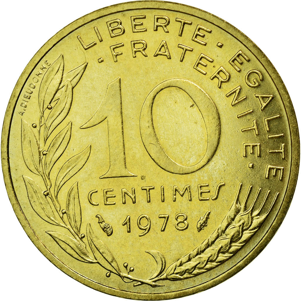 Monnaie, France, Marianne, 10 Centimes, 1978, Paris, FDC, Aluminum-Bronze
