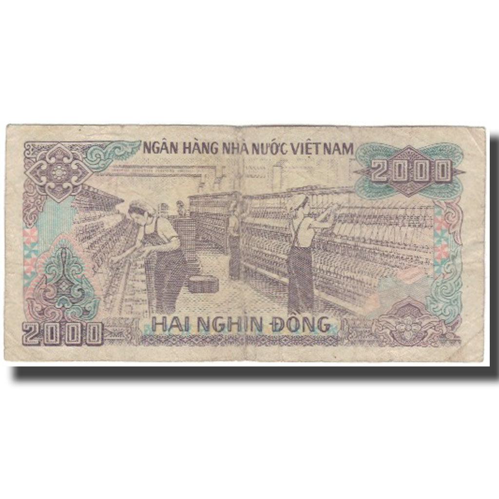 Banknote, Vietnam, 2000 D<ox>ng, 1988, KM:107a, VG(8-10)