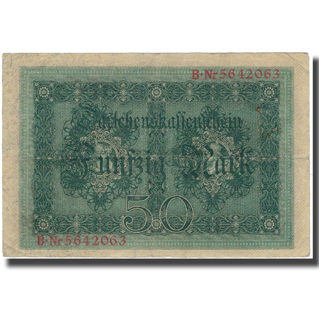 Banknote, Germany, 50 Mark, 1914, KM:49b, VF(20-25)