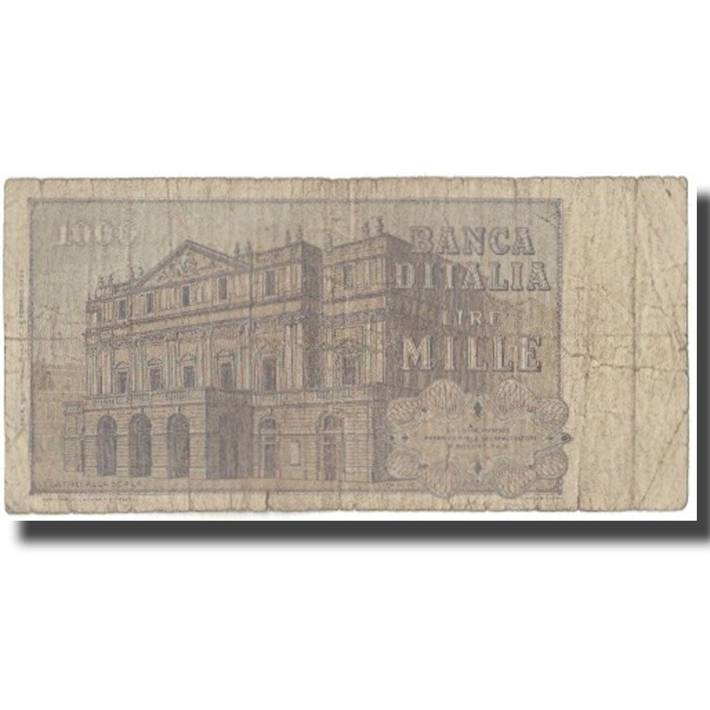 Banconote, Italia, 1000 Lire, KM:101a, B