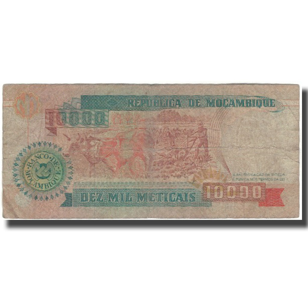 Banknote, Mozambique, 10,000 Meticais, 1991-06-16, KM:137, VG(8-10)