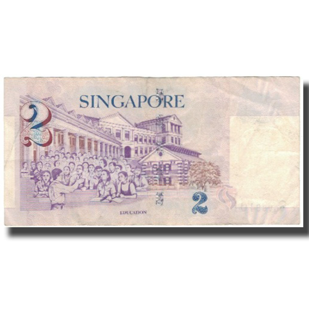 Billet, Singapour, 2 Dollars, KM:38, TB