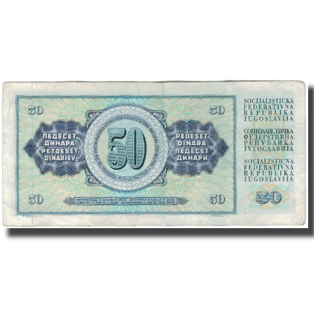 Banknote, Yugoslavia, 50 Dinara, 1981-11-04, KM:89b, VG(8-10)