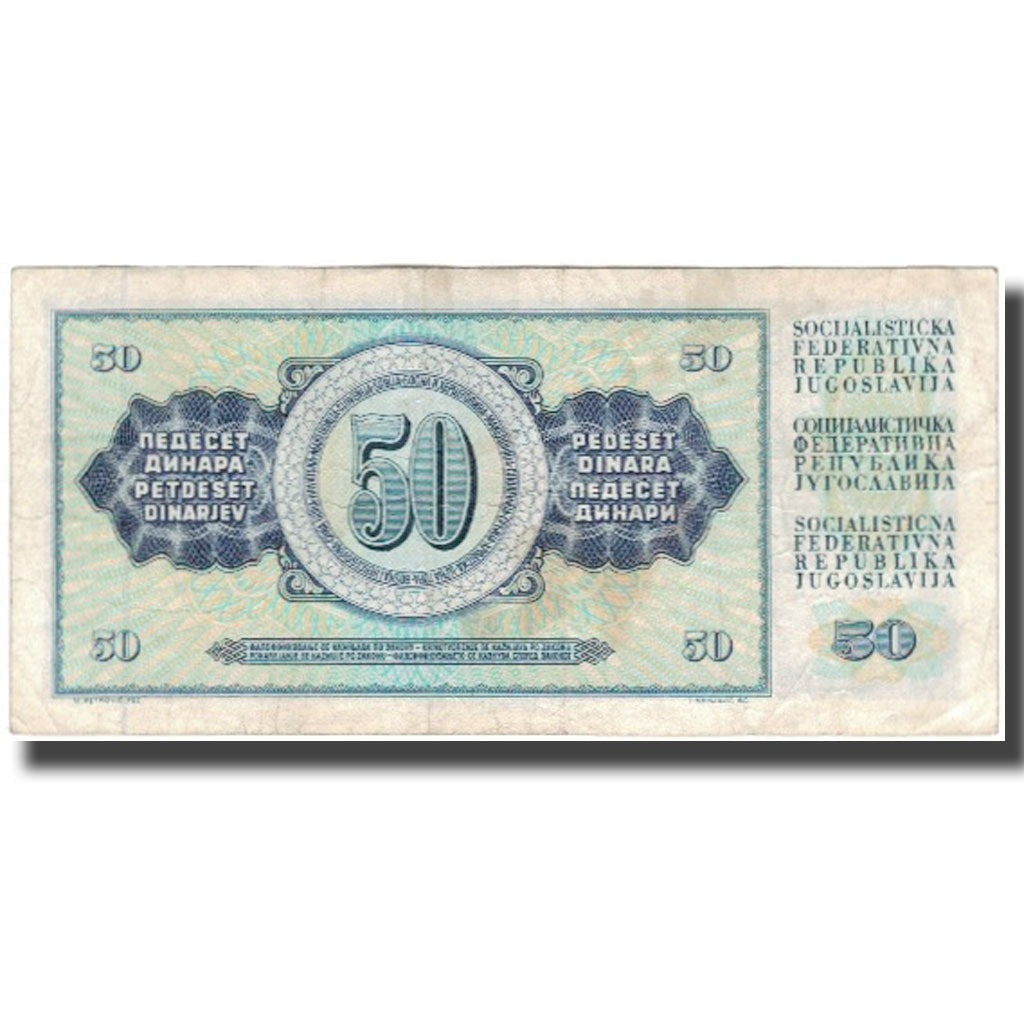 Banknote, Yugoslavia, 50 Dinara, 1981-11-04, KM:89b, VF(20-25)