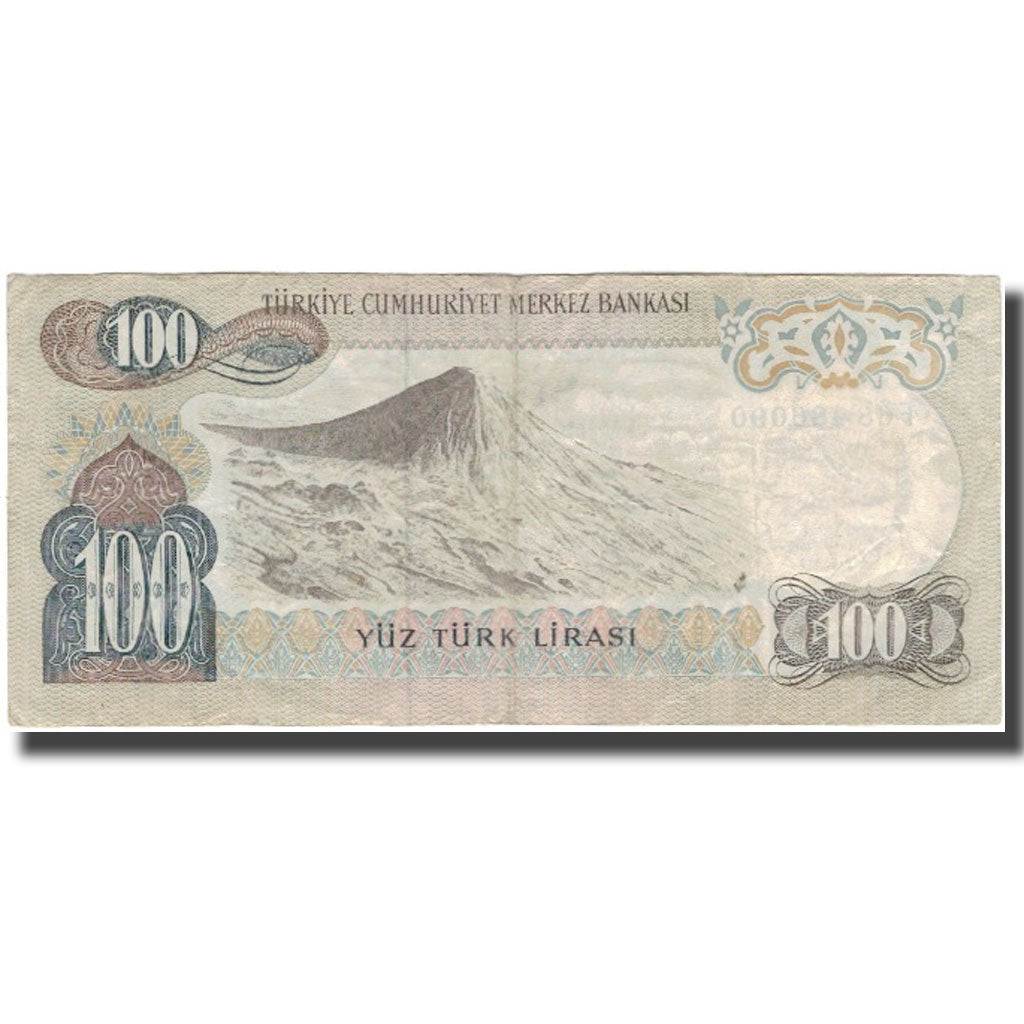 Banknote, Turkey, 100 Lira, KM:189a, EF(40-45)