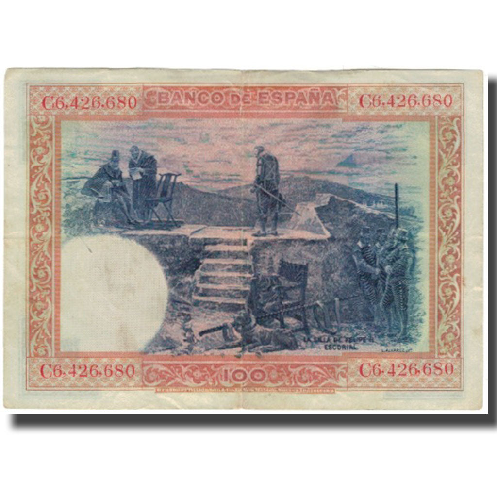 Banknote, Spain, 100 Pesetas, 1925-07-01, KM:69c, EF(40-45)