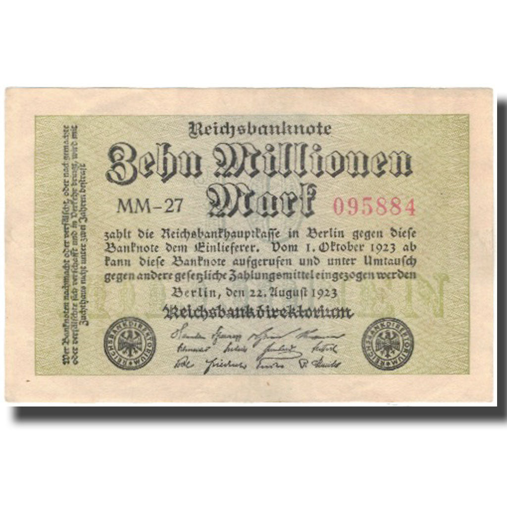 Banknote, Germany, 10 Millionen Mark, 1923, KM:106a, AU(50-53)