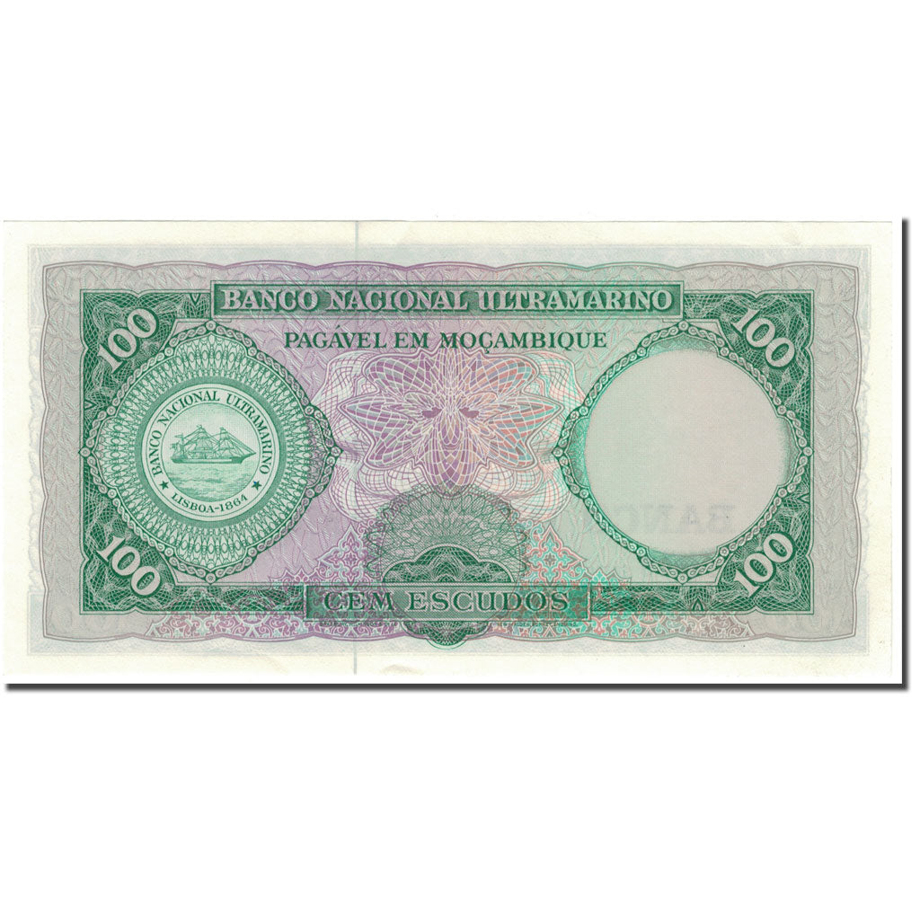 Geldschein, Mosambik, 100 Escudos, 1961-03-27, KM:117a, UNZ-