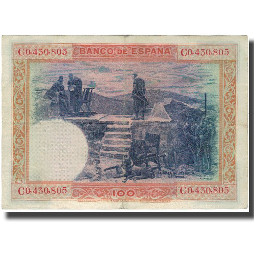 Banconote, Spagna, 100 Pesetas, 1925-07-01, KM:69a, MB+