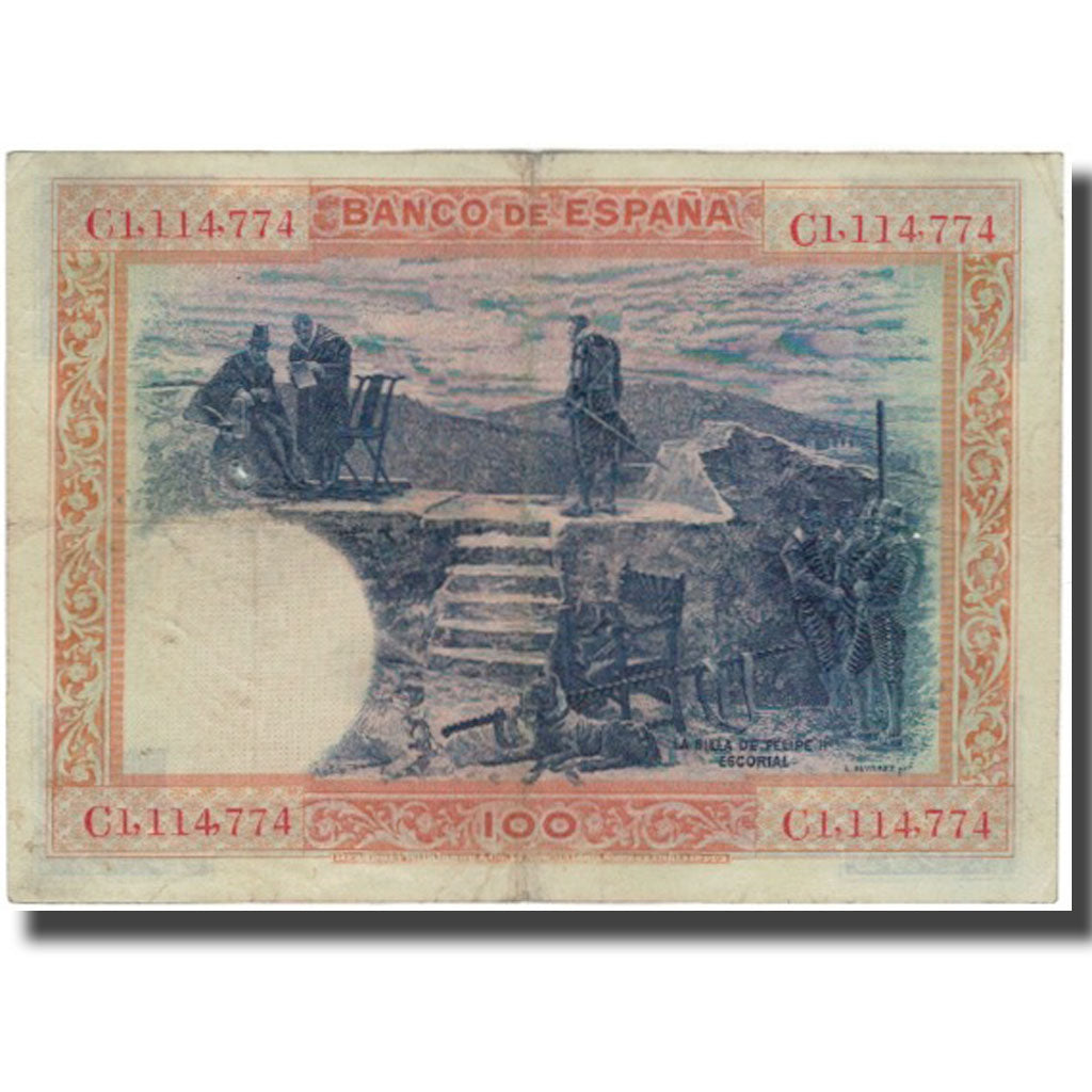 Banknote, Spain, 100 Pesetas, 1925-07-01, KM:69a, VF(20-25)