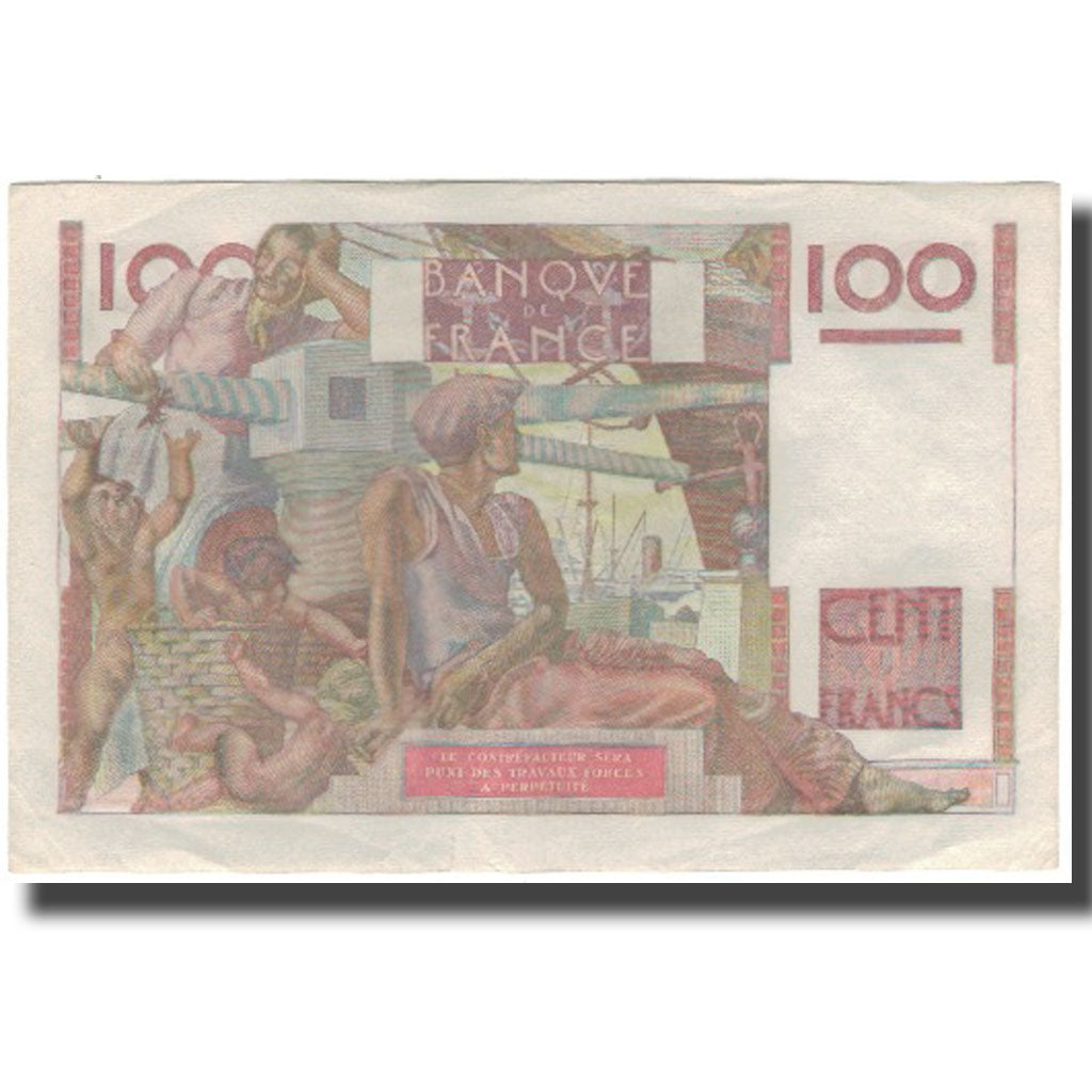 Frankreich, 100 Francs, Jeune Paysan, 1951-11-02, VZ, Fayette:28.30, KM:128d
