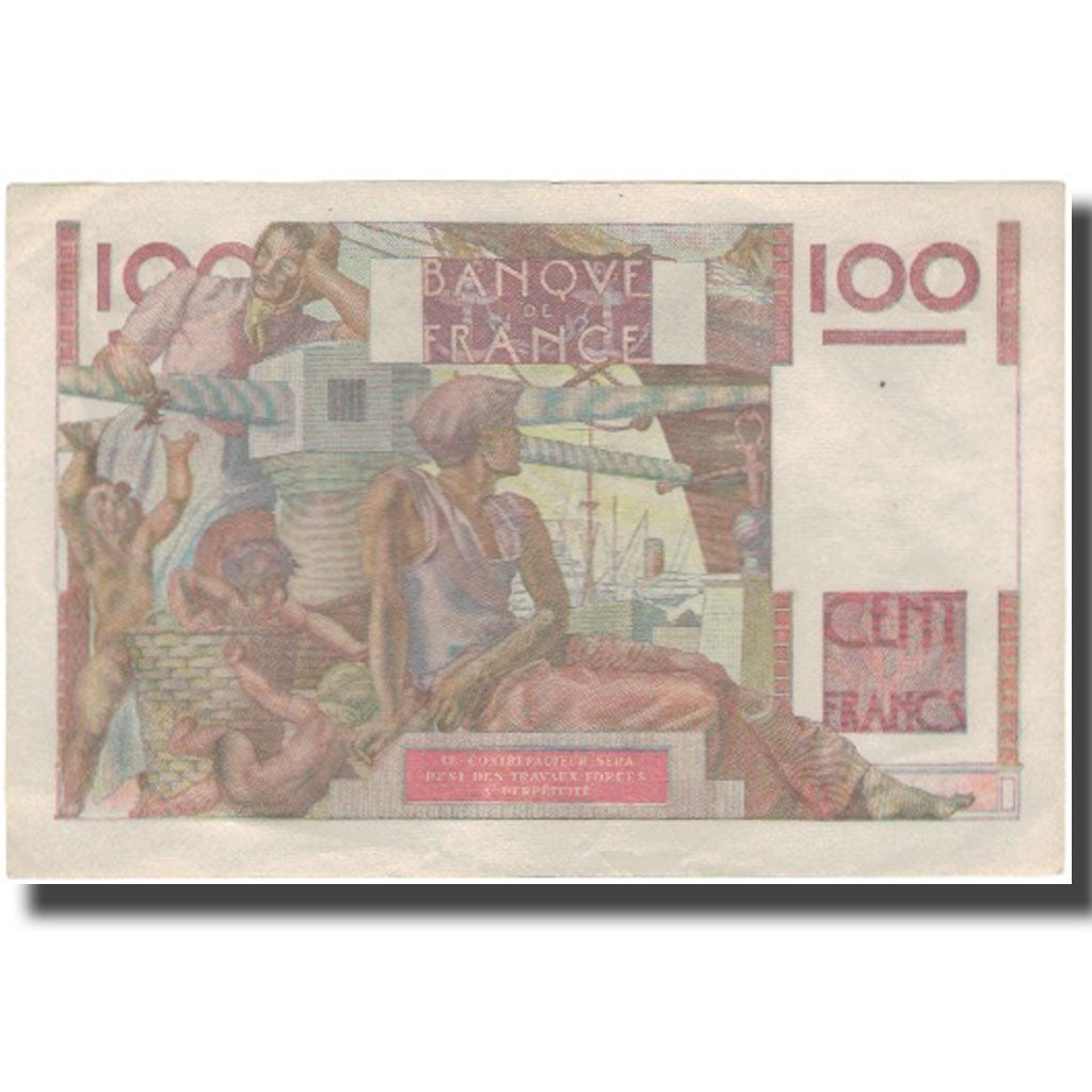 France, 100 Francs, Jeune Paysan, 1951-11-02, AU(50-53), Fayette:28.30, KM:128d