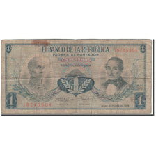 Banknote, Colombia, 1 Peso Oro, 1959-10-12, KM:404a, VG(8-10)