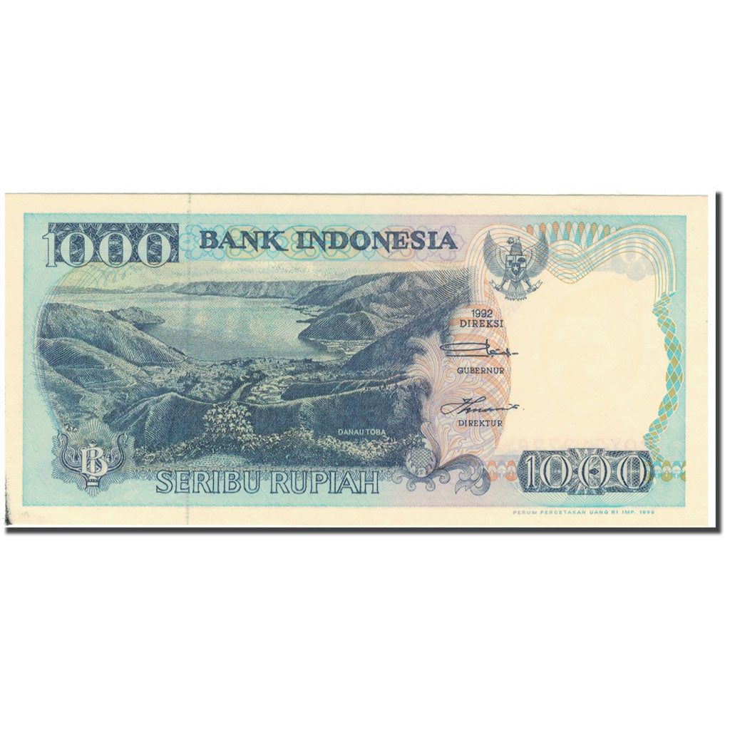 Banknot, Indonesia, 1000 Rupiah, 1992, KM:129d, UNC(64)