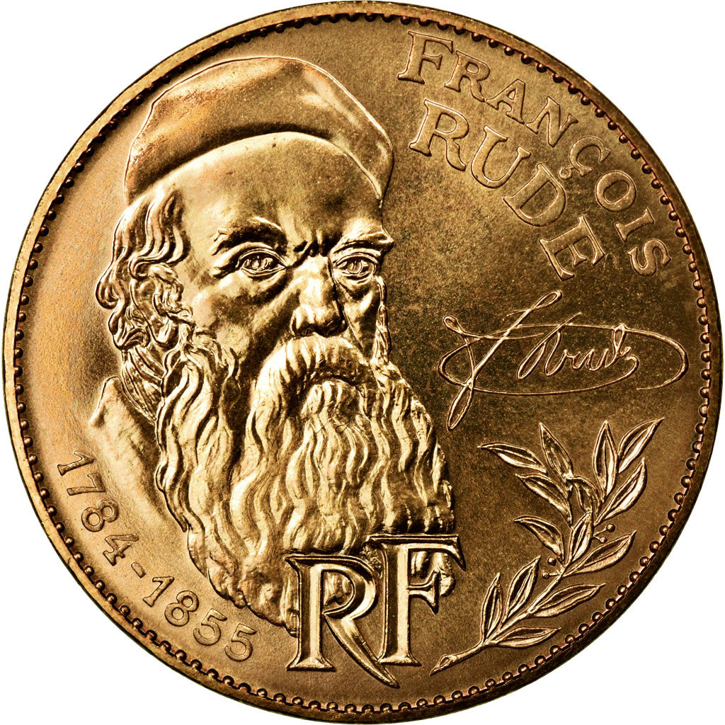 Moneta, Francia, François Rude, 10 Francs, 1984, FDC, Nichel-bronzo