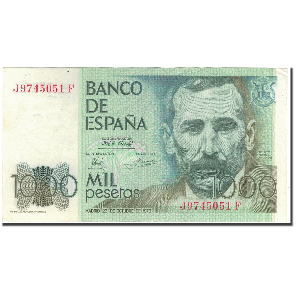 Nota, Espanha, 1000 Pesetas, 1979-10-23, KM:158, AU(50-53)