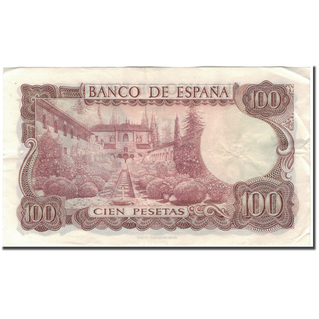 Biljet, Spanje, 100 Pesetas, 1970-11-17, KM:152a, TTB