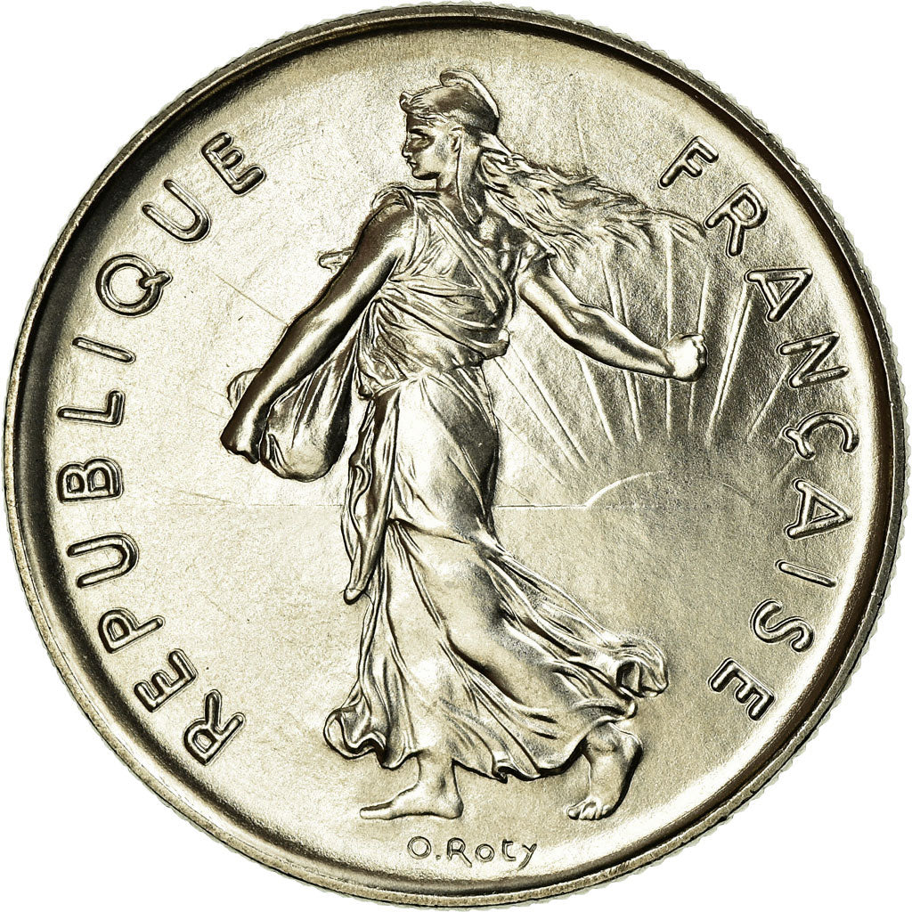 Moneta, Francia, Semeuse, 5 Francs, 1985, FDC, Nichel placcato rame-nichel