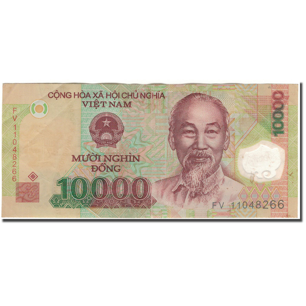 Billet, Viet Nam, 10,000 D<ox>ng, KM:119f, TB+