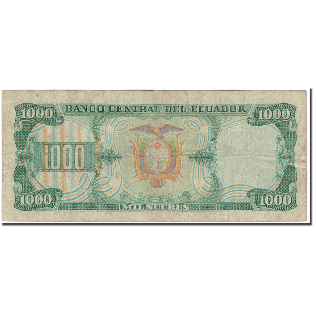 Banknote, Ecuador, 1000 Sucres, 1988-06-08, KM:125b, F(12-15)