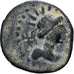 Kushan Empire, Vima Takto, Drachm, 55-105, Bronze, VF(30-35)