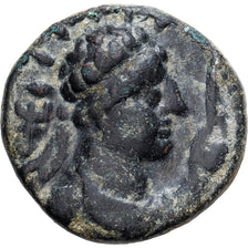 Kushan Empire, Vima Takto, Tetradrachm, 55-105, Bronze, SS+