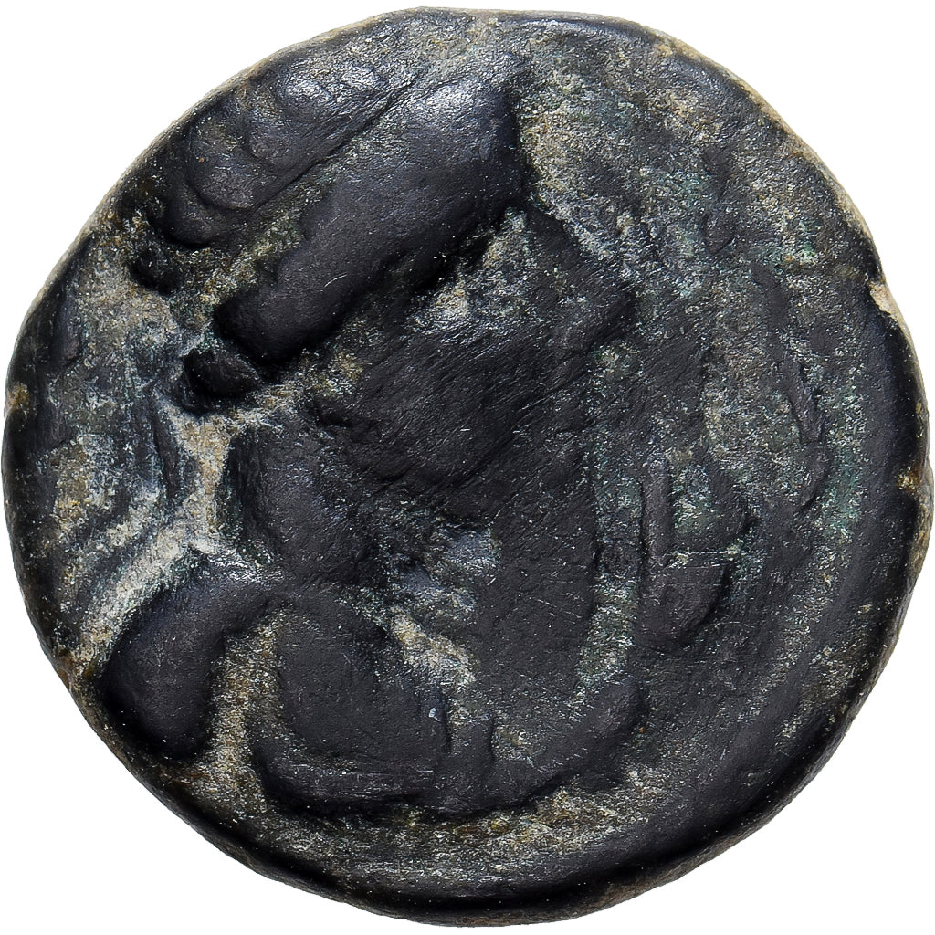 Kushan Empire, Vima Takto, Drachm, 55-105, Bronze, S+