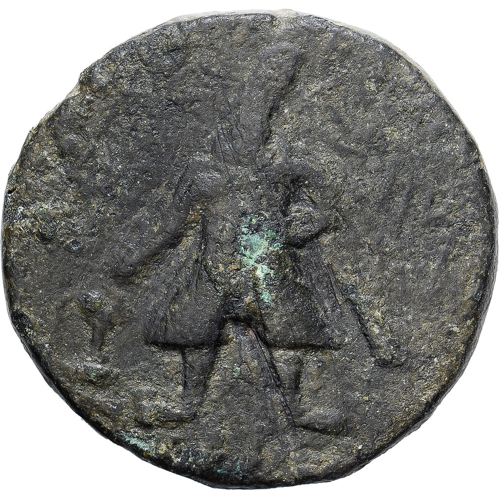 Kushan Empire, Vima Kadphises, Tetradrachm, 113-127, Bronzen, FR+