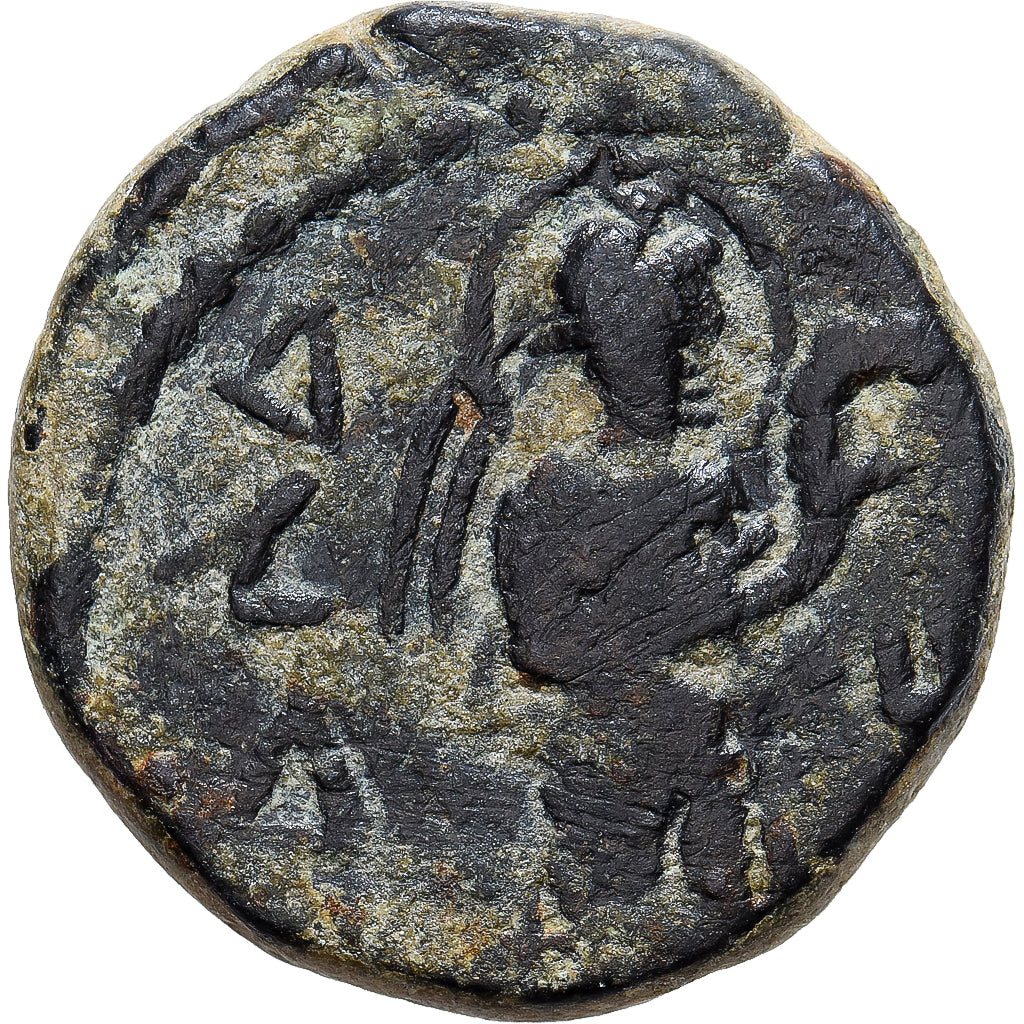 Kushan Empire, Kanishka I, Drachm, 127-152, Bronze, EF(40-45)