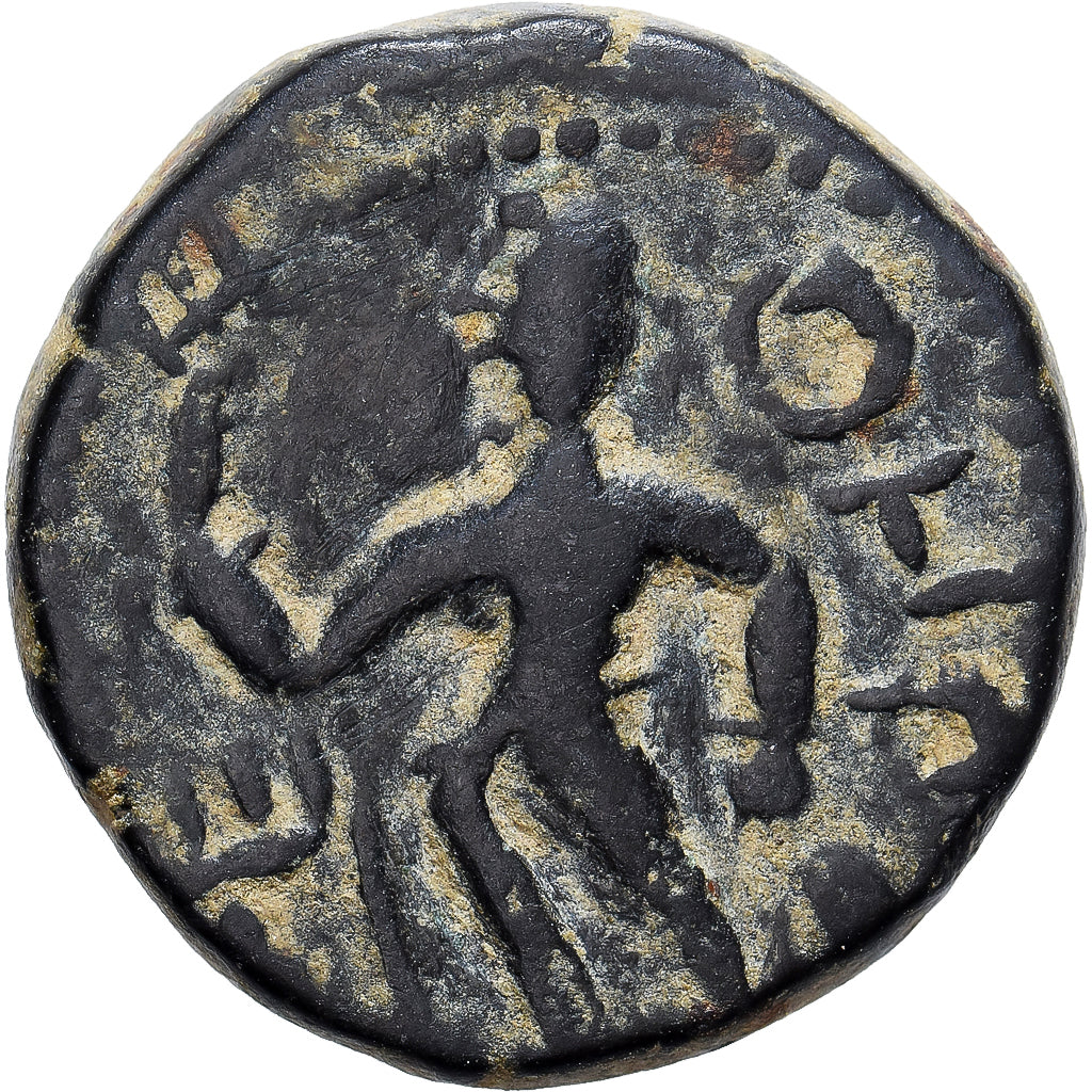 Kushan Empire, Kanishka I, Drachm, 127-152, Bronze, EF(40-45)