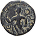 Kushan Empire, Kanishka I, Drachm, 127-152, Bronze, EF(40-45)