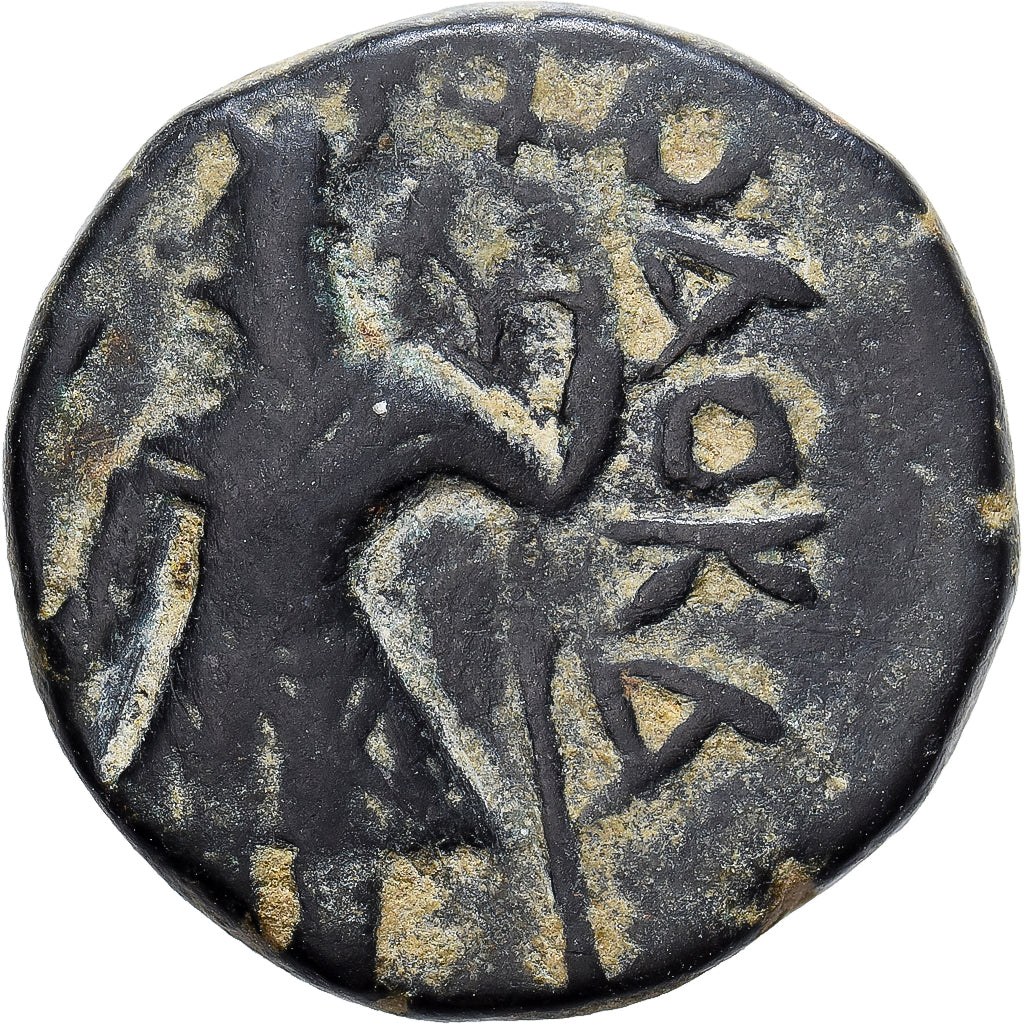 Kushan Empire, Kanishka I, Drachm, 127-152, Bronze, EF(40-45)