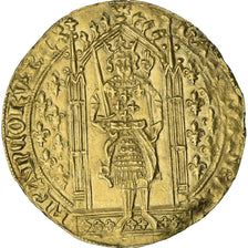 Francja, Charles V, Franc à pied, 1365-1380, Złoto, MS(60-62), Duplessy:360