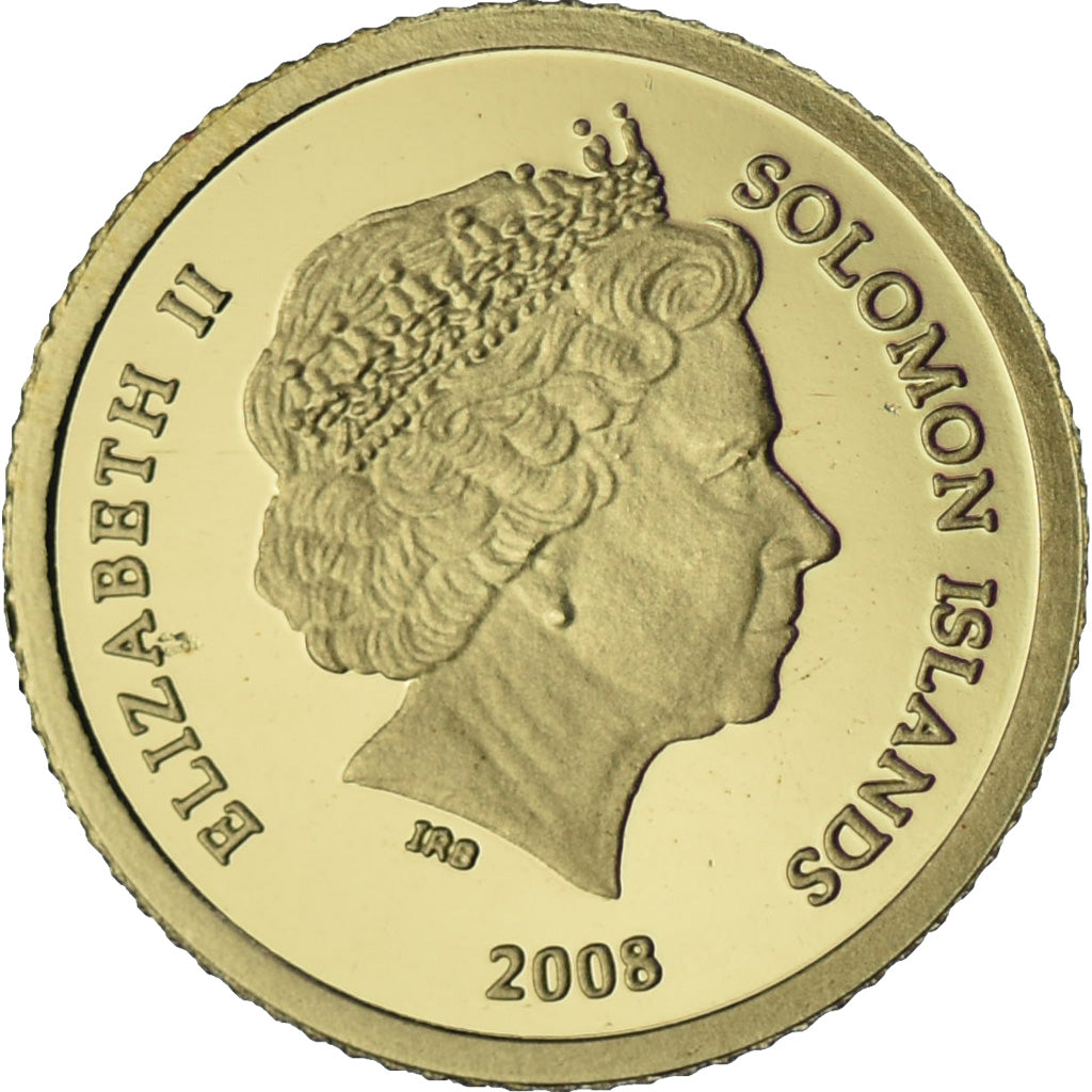 Solomon Islands, Elizabeth II, 5 Dollars, Daedalus, 2008, Gold, MS(65-70)