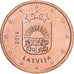 Lettonia, 5 Euro Cent, 2014, BU, SPL+, Acciaio placcato rame, KM:152