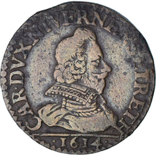 Principado de Arches-Charleville, Charles de Gonzague, Liard, 1614, Charleville