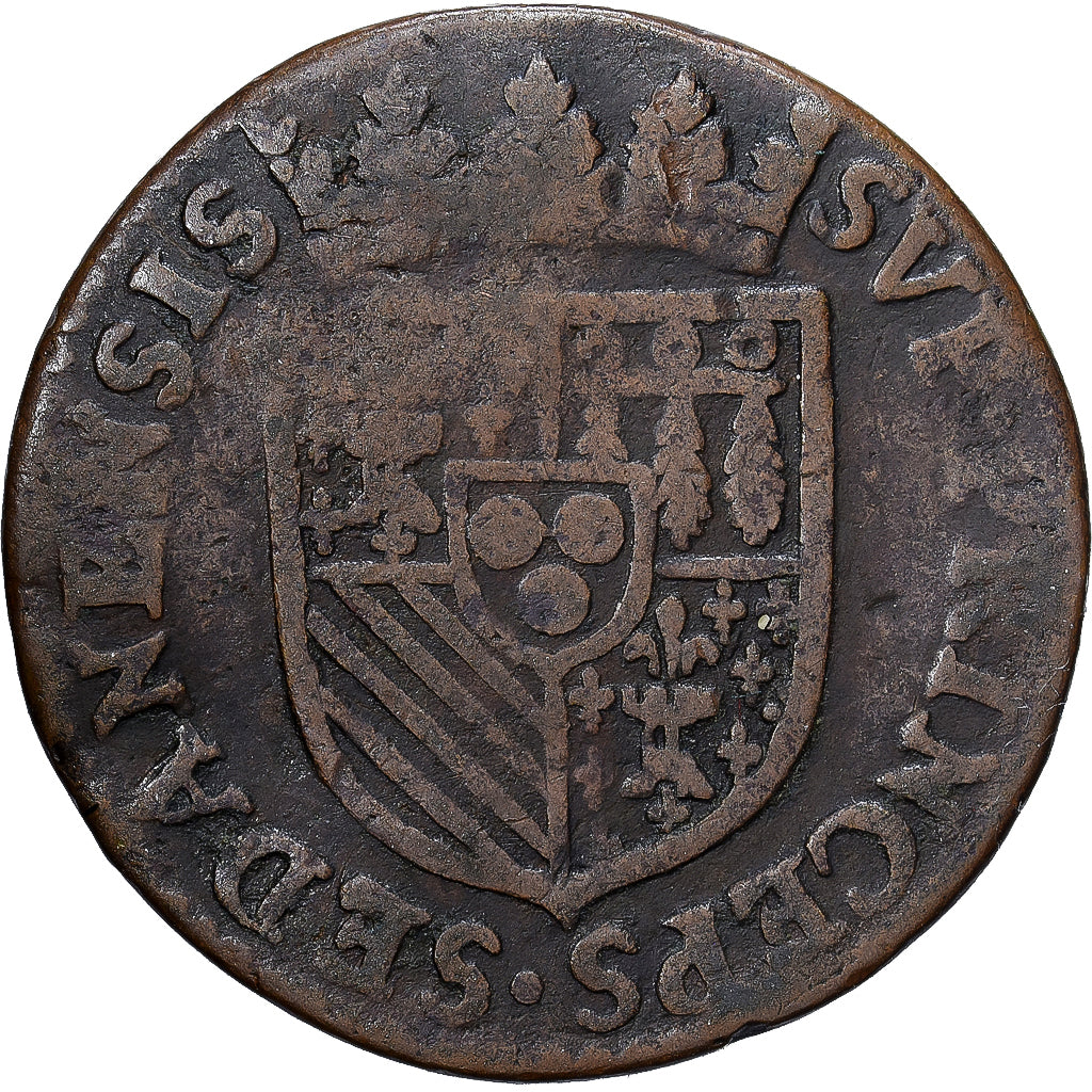 Principado de Sedan, Henri de la Tour d'Auvergne, Liard, 1614, Sedan, Cobre