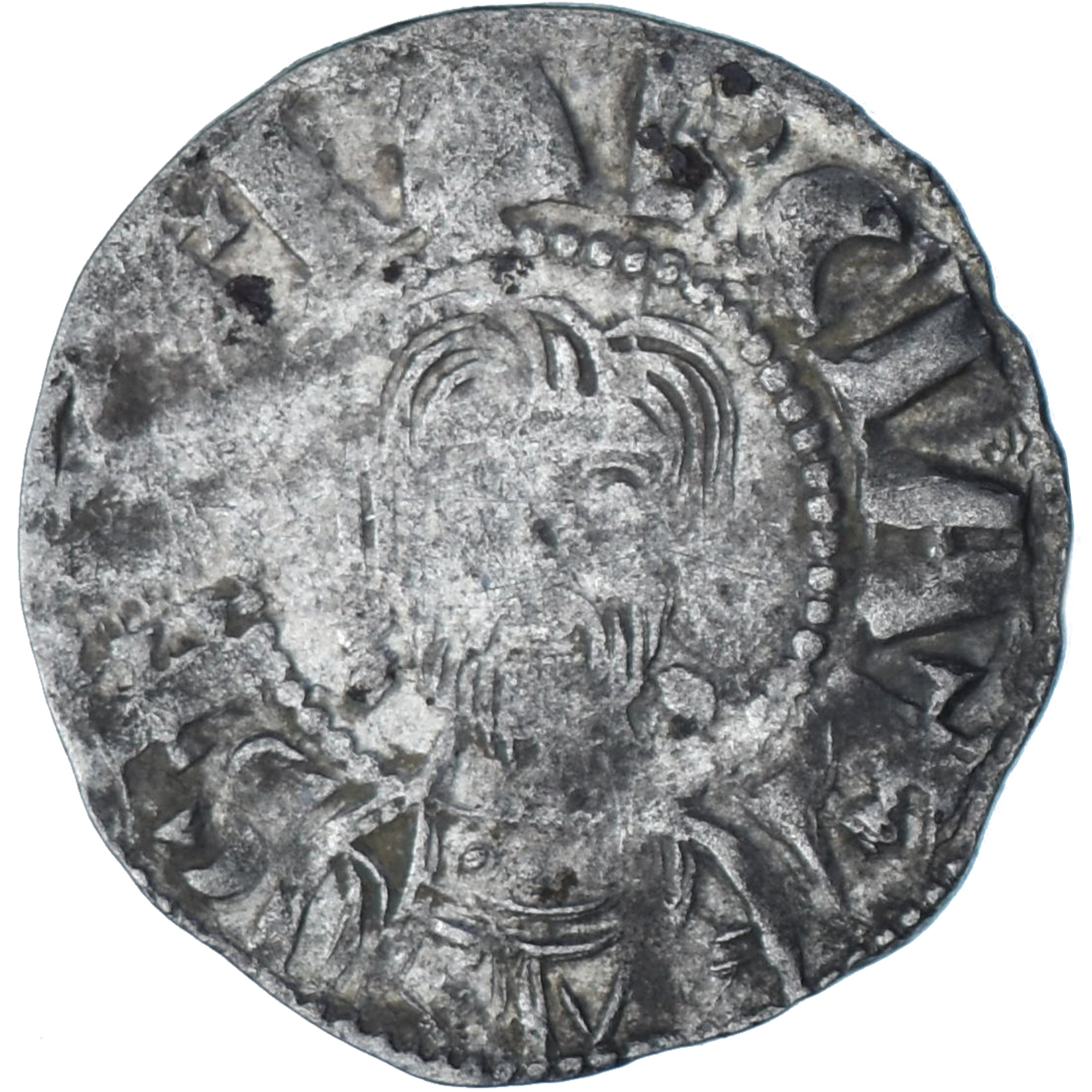 France, Abbaye de Saint-Martial, Denier, ca. 1100-1160, Limoges, Billon