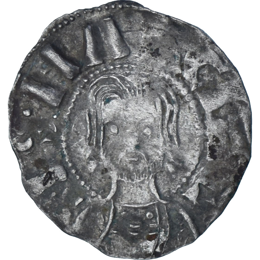 France, Abbaye de Saint-Martial, Denier, ca. 1100-1160, Limoges, Billon, TTB