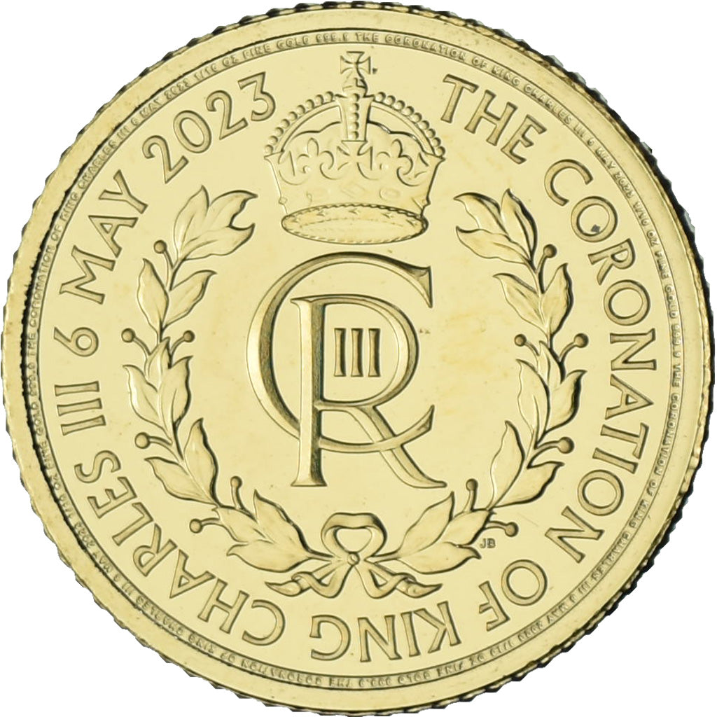 Gran Bretaña, 10 Pounds, 1/10 Oz, Coronation of King Charles III, 2023, British