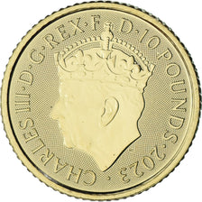 Great Britain, 10 Pounds, 1/10 Oz, Coronation of King Charles III, 2023, Royal