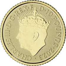 Great Britain, 10 Pounds, 1/10 Oz, Coronation of King Charles III, 2023, Royal