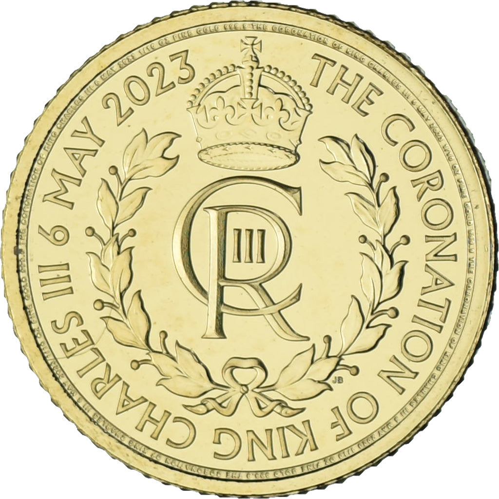 Great Britain, 10 Pounds, 1/10 Oz, Coronation of King Charles III, 2023, Royal